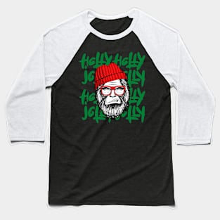 Christmas Holly Jolly BigFoot Baseball T-Shirt